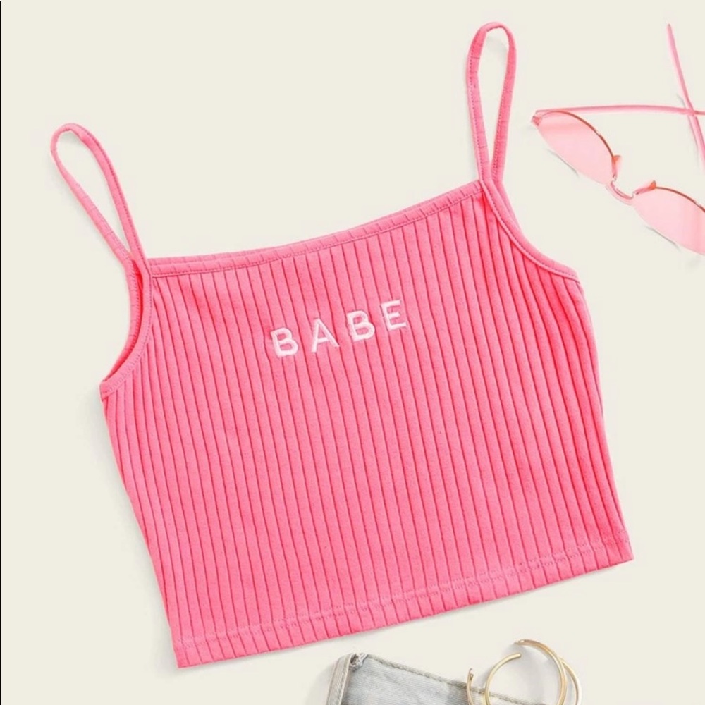 Pink tank top